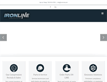 Tablet Screenshot of ironline.com